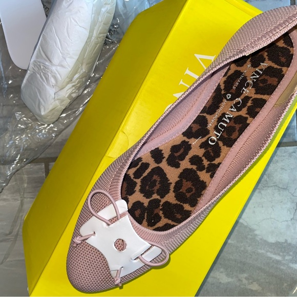 Vince Camuto Flanna Mauve Washable Knit Ballet Flats Size 8 - Picture 7 of 11